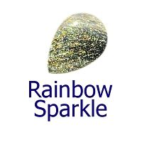 Lamp glass - lamp rods / rainbow-sparkle