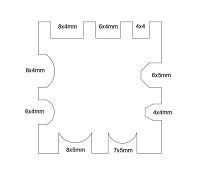Lamp glass - lamp rods / forma-42