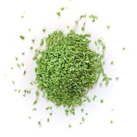 Lamp glass - lamp rods / 075RW-frits-3mm Dense green (COE 96, Reichenbach) – frits, fine grain 1-3 mm