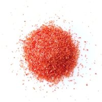 Lamp glass - lamp rods / 126RW-frits-1mm Pastel red (COE 96, Reichenbach) – frits, fine grain 0.5-1 mm