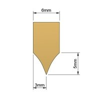 Lamp glass - lamp rods / tvarovaci-nuz-30mm