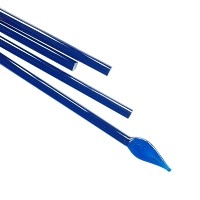 Lamp glass - lamp rods / 713RW Metallic aqua blue (COE 96)